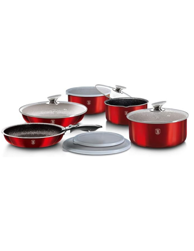 Batterie de cuisssine 12 pieces Berlinger collection burgundy